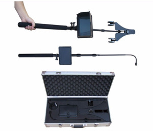New Arrival 7′ 1080P HD Mini Under Vehicle Inspection CCTV Camera Mast Pole with Wheels with 7 Inch